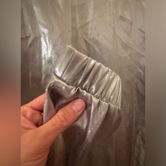 Vintage Juicy Couture Metallic Silver Bomber Jacket Size M - Picture 8 of 8